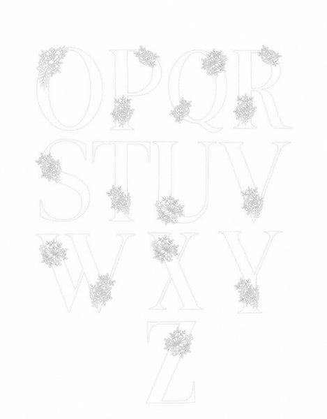 Floral Nursery Letter Cutout