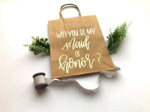 Will You Be My Maid Of Honor Gift Bag